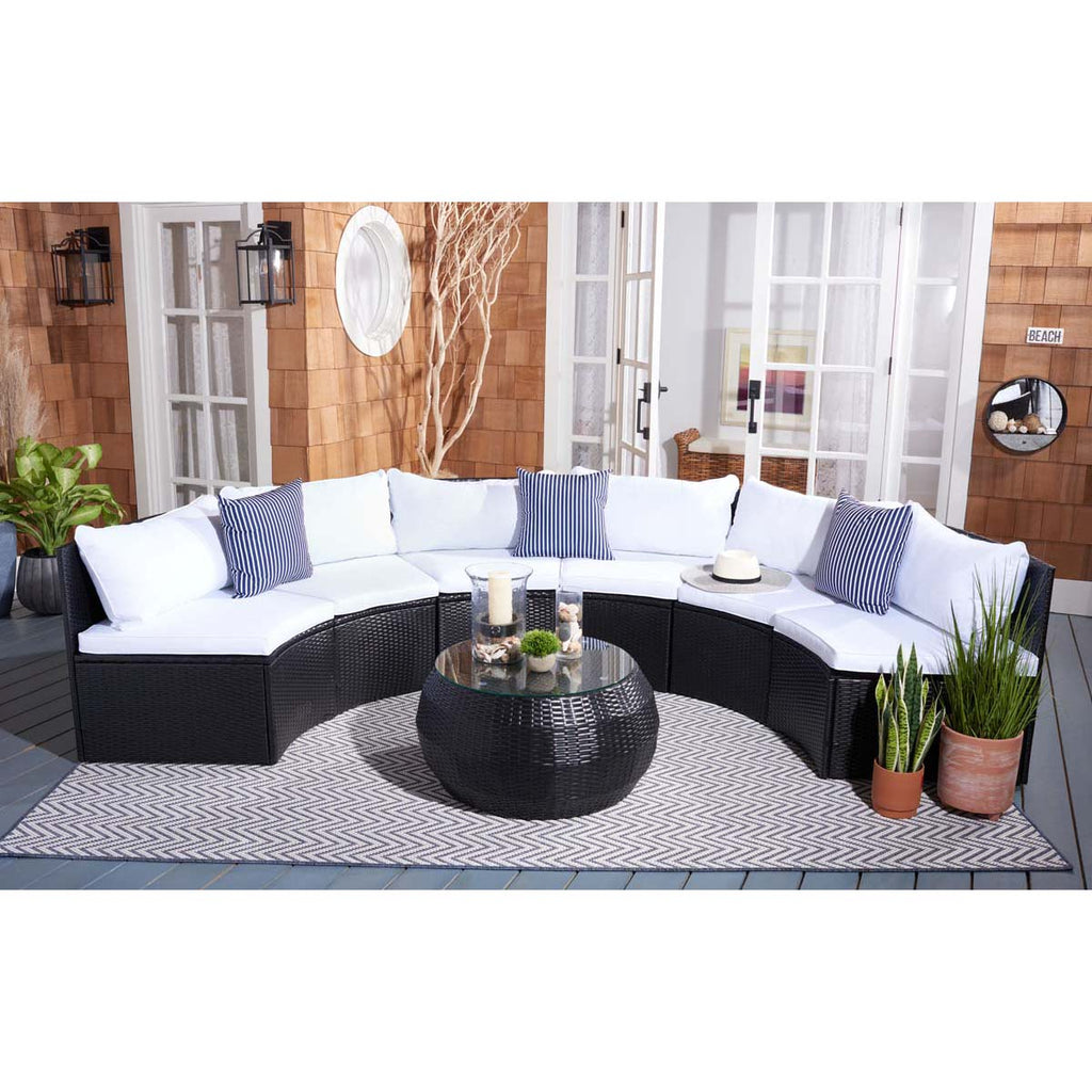 Safavieh Jesvita Living Set - Black / White