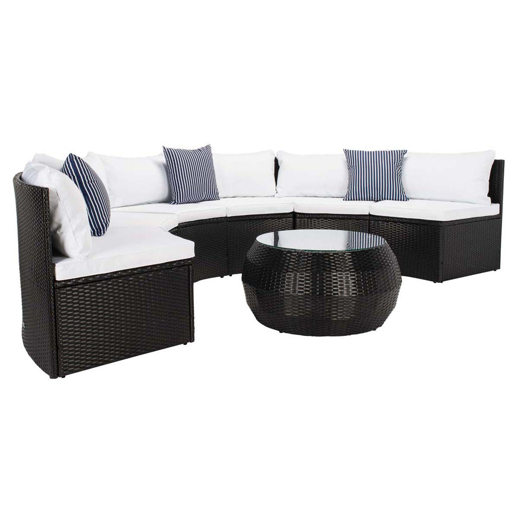 Safavieh Jesvita Living Set - Black / White