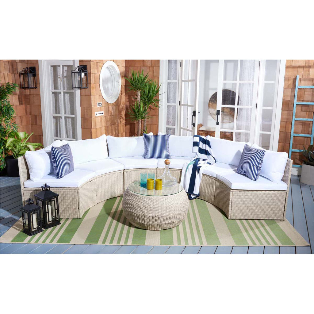 Safavieh Jesvita Living Set - Beige / White