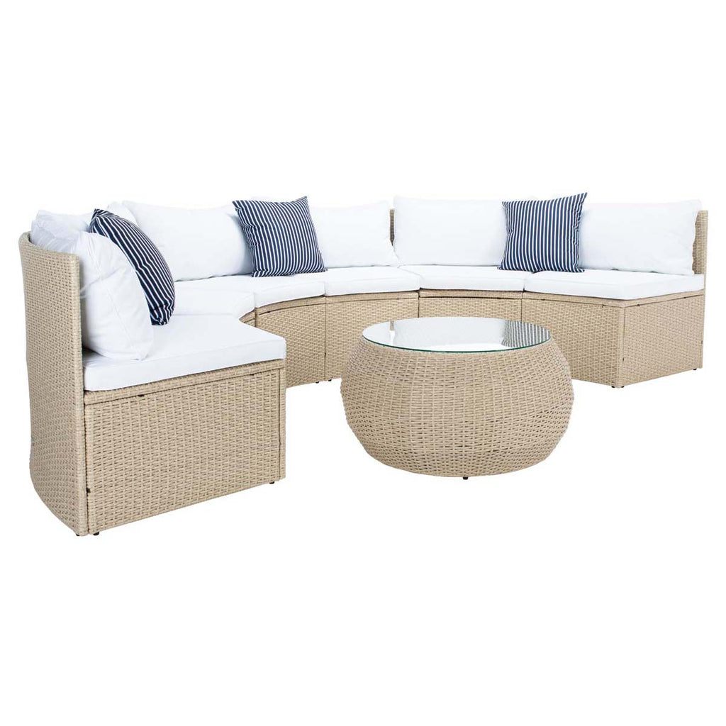 Safavieh Jesvita Living Set - Beige / White