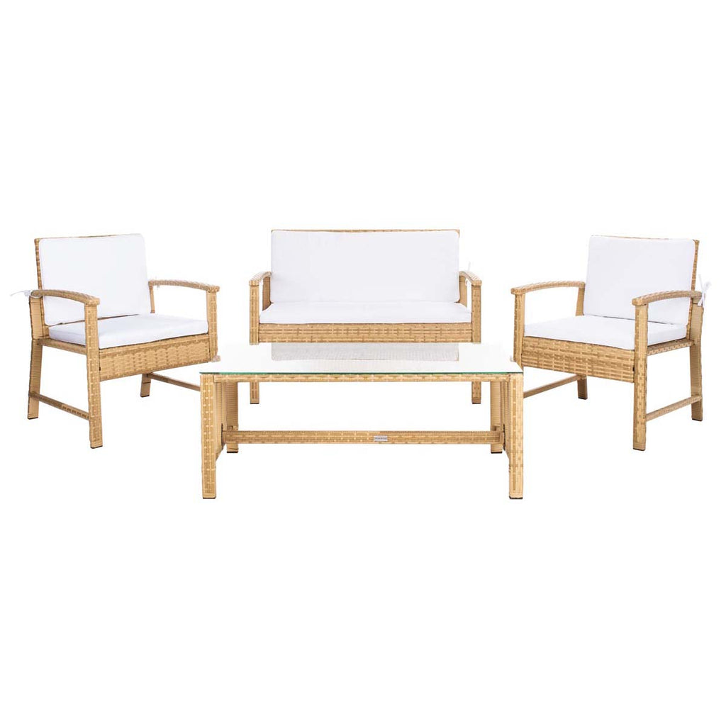 Safavieh Krissy Living Set - Natural / White