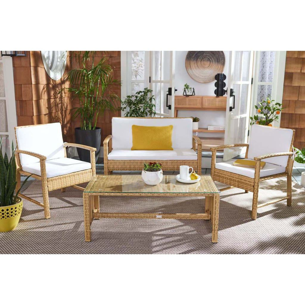 Safavieh Krissy Living Set - Natural / White