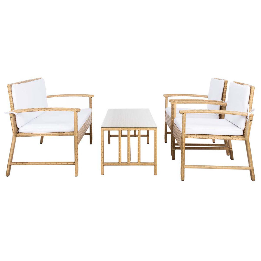 Safavieh Krissy Living Set - Natural / White