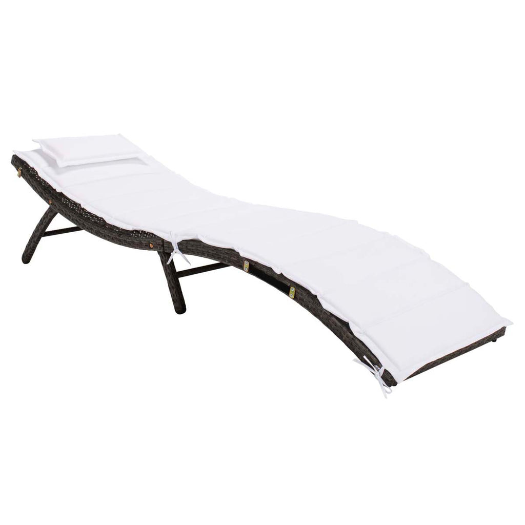 Safavieh Carew 3 Piece Sun Lounger Set - Grey Brown