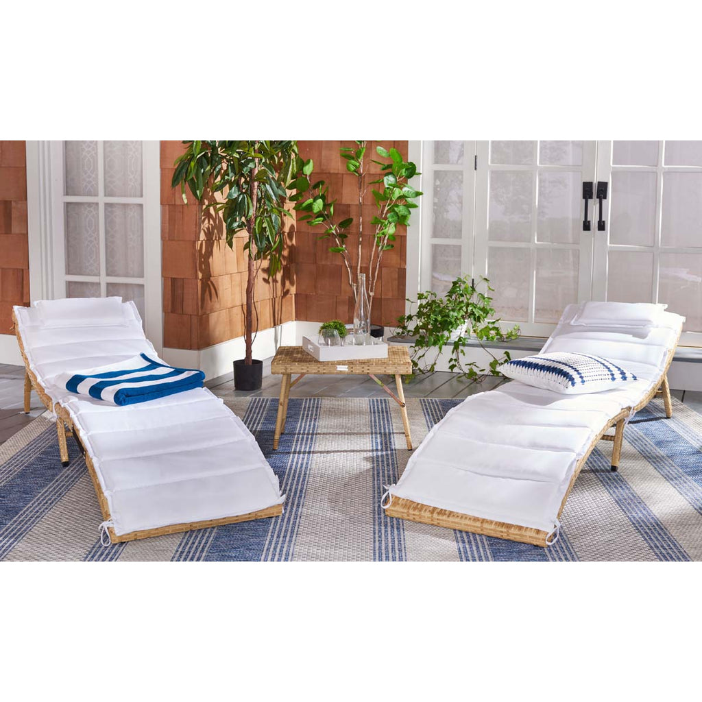 Safavieh Carew 3 Piece Sun Lounger Set - Natural