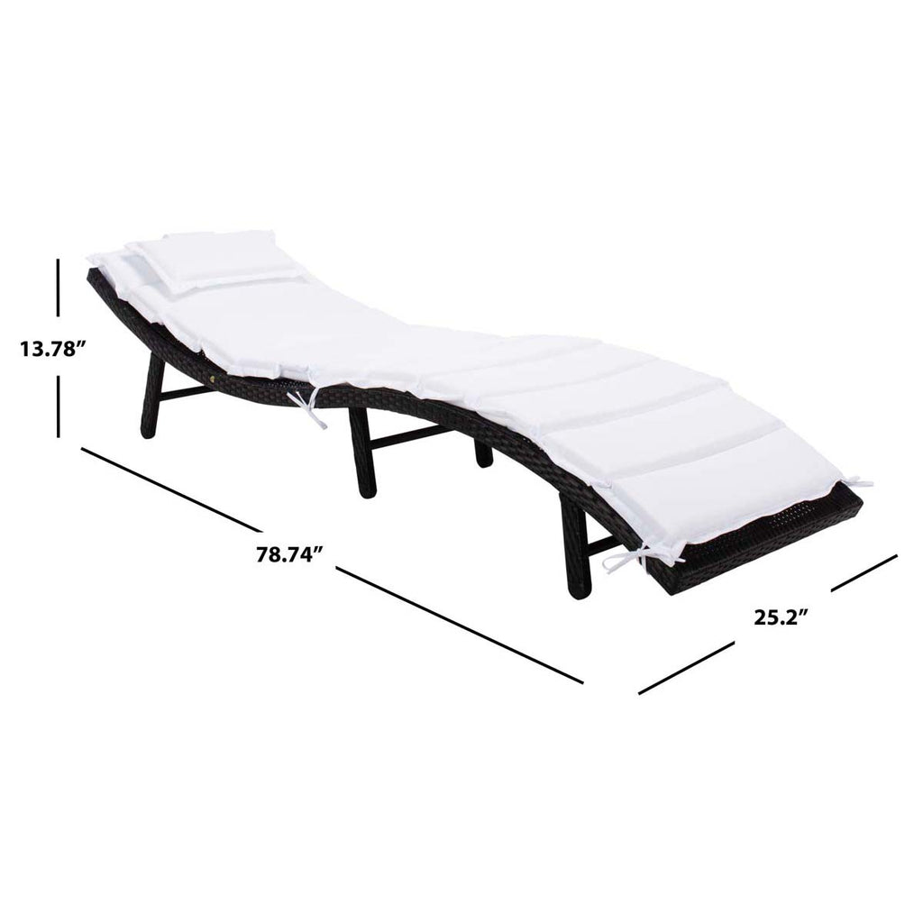 Safavieh Colley Sunlounger - Black