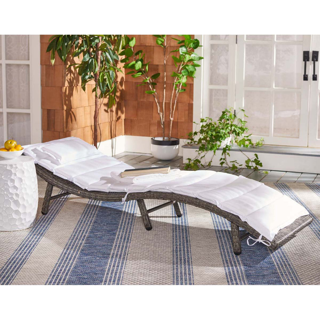 Safavieh Colley Sunlounger - Grey Brown