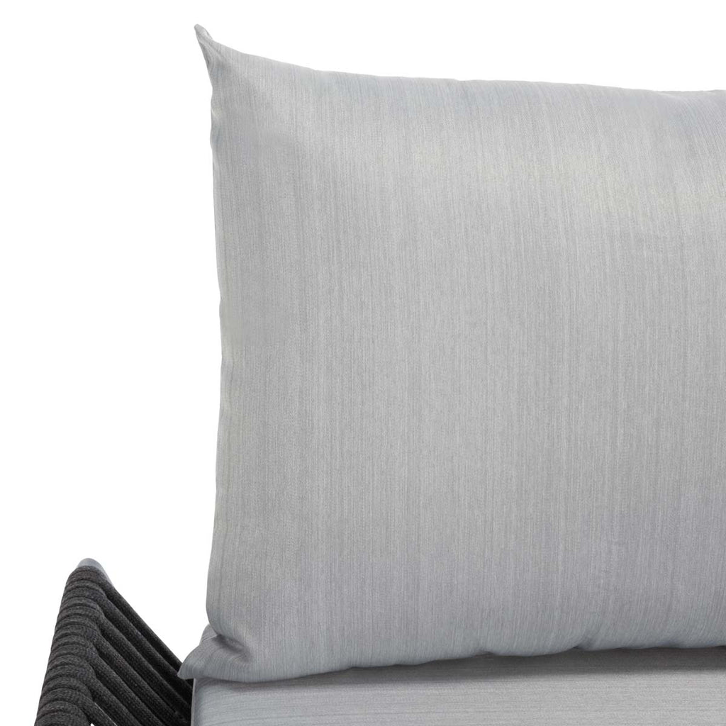 Safavieh Ariella 4Pc Living Set - Grey Rope/Grey Cushion