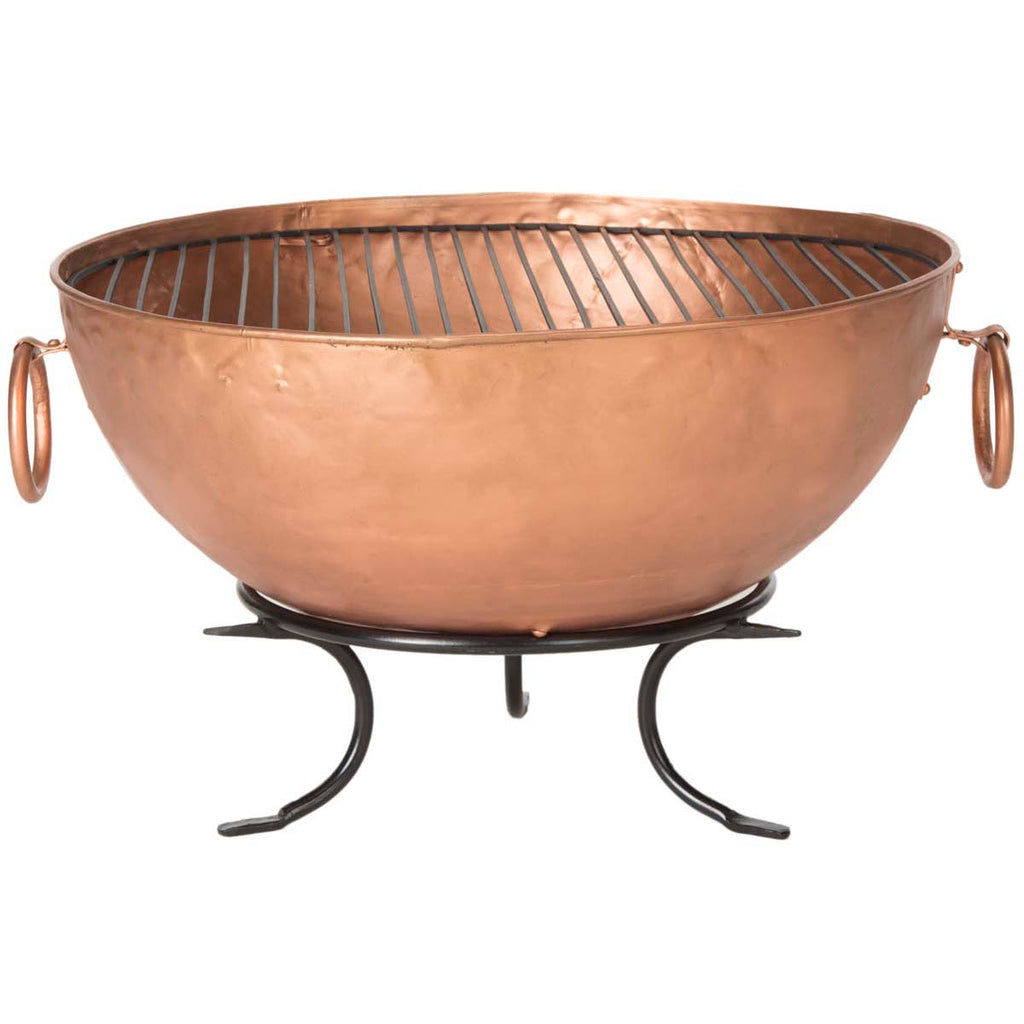 Safavieh Bangkok Fire Pit - Copper/Black