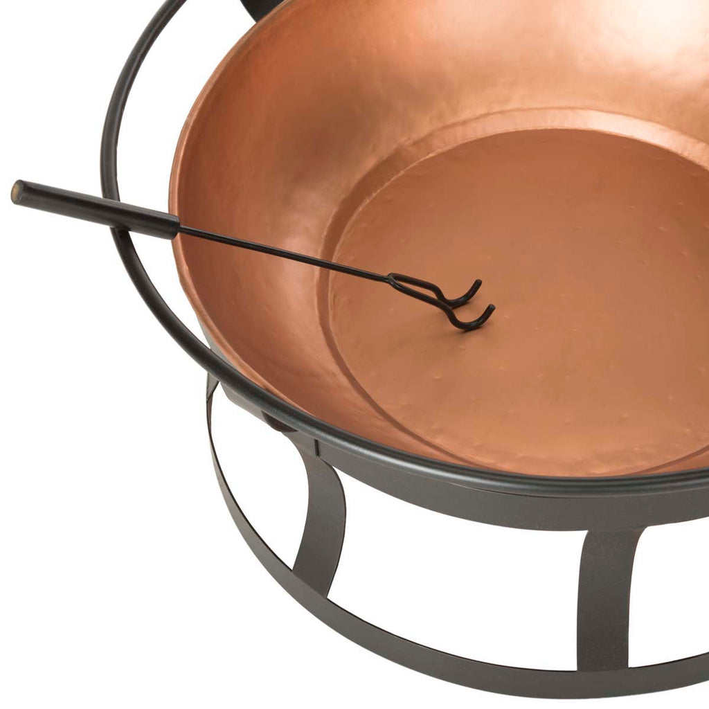 Safavieh Bonaire Fire Pit - Copper/Black