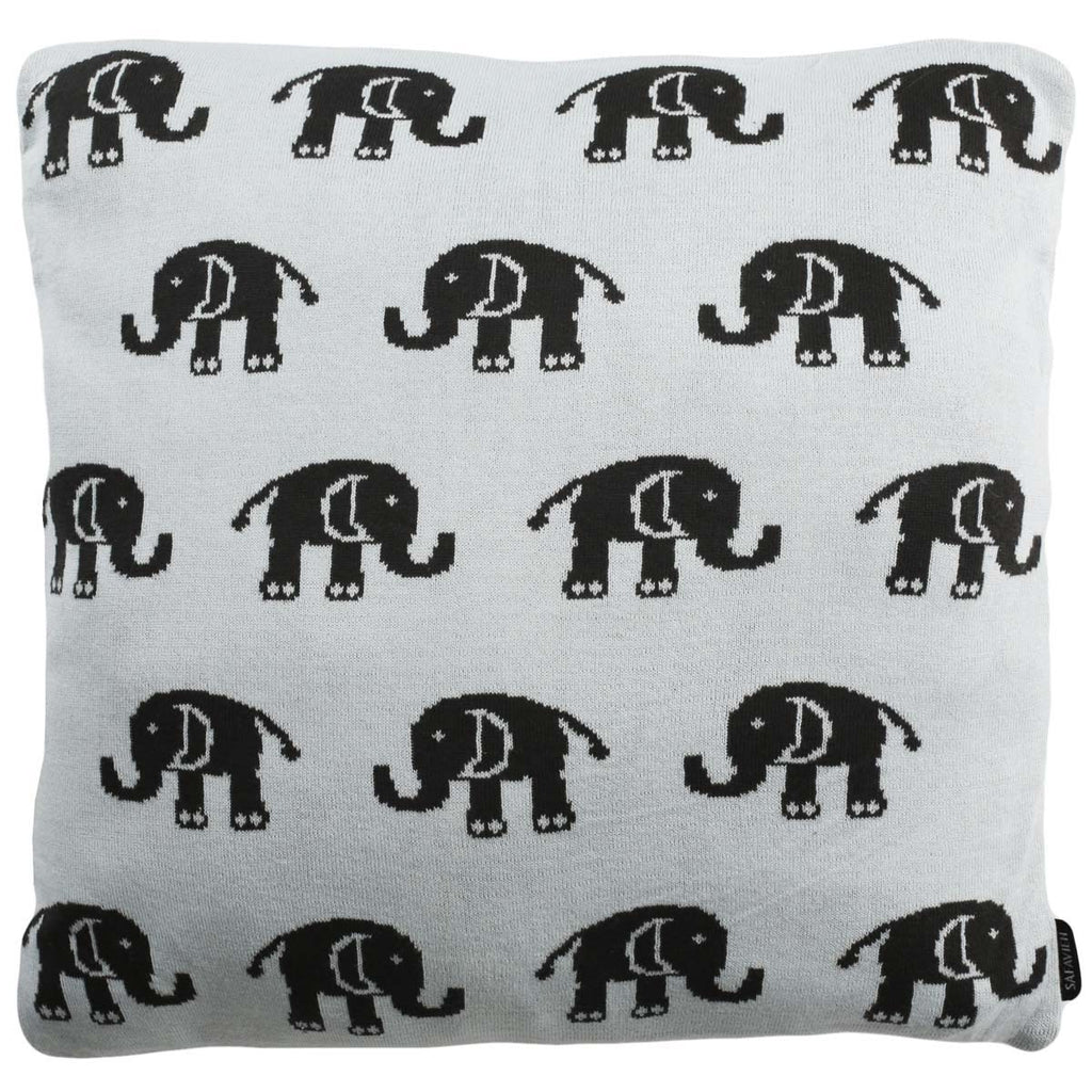 Safavieh Baby Phant Pillow - Sky Blue/Charcoal