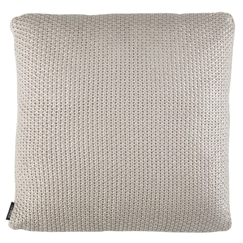 Safavieh Tickled Grey Knit Pillow - Palewisper