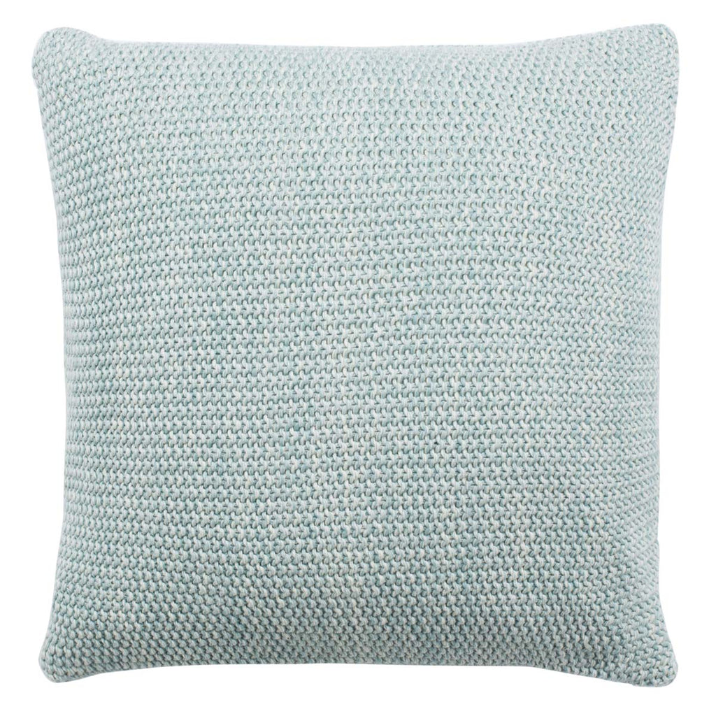 Safavieh Liliana Knit Pillow - Dull Blue/Natural