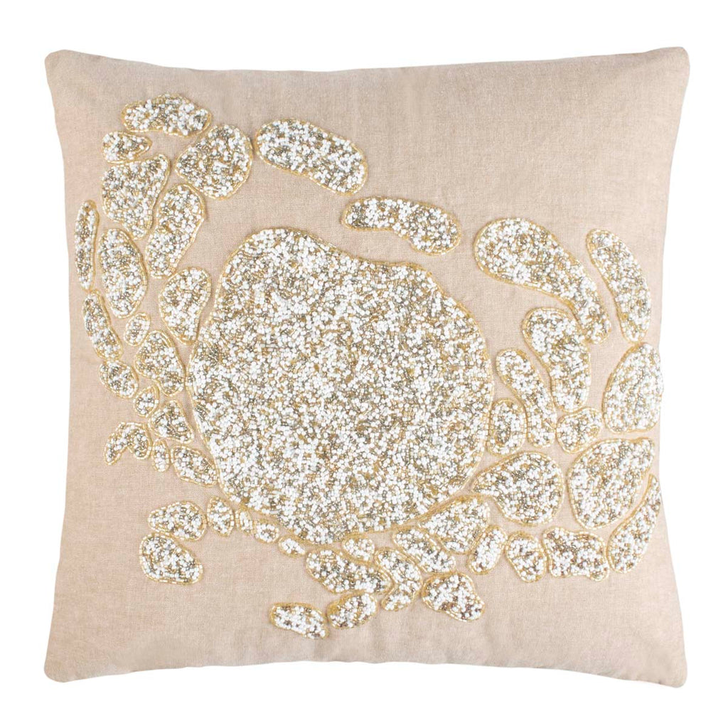 Safavieh Pendi Pillow - Beige/White