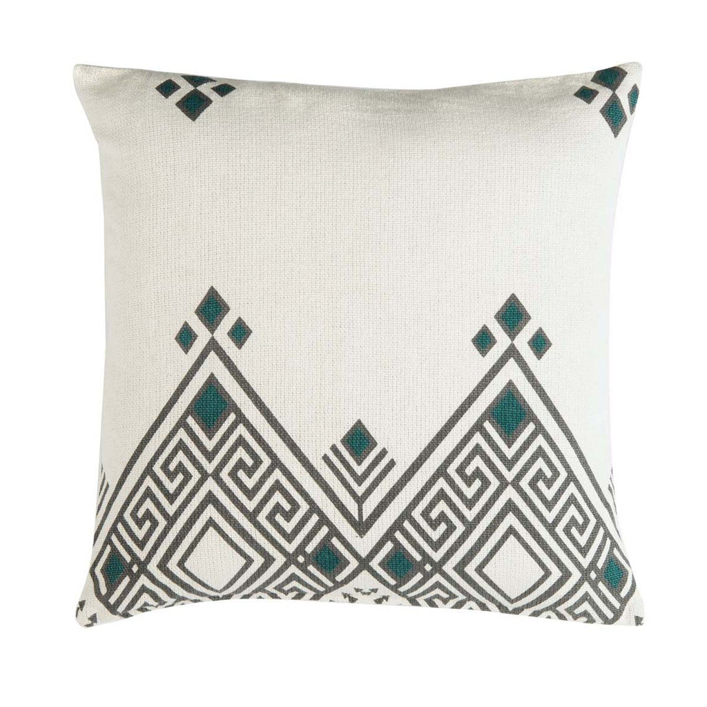 Safavieh Lancia Pillow - Beige/Taupe/ Turquoise