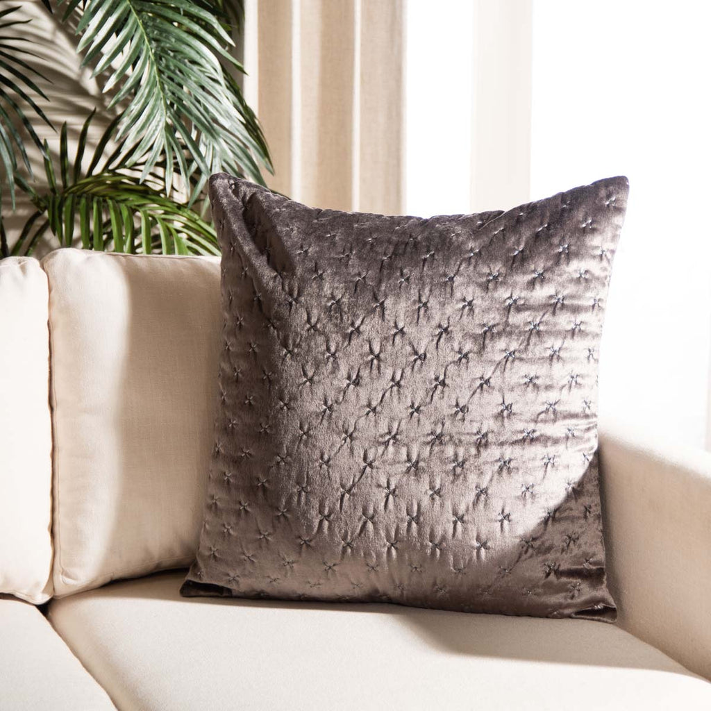 Safavieh Deana Pillow - Dark Grey