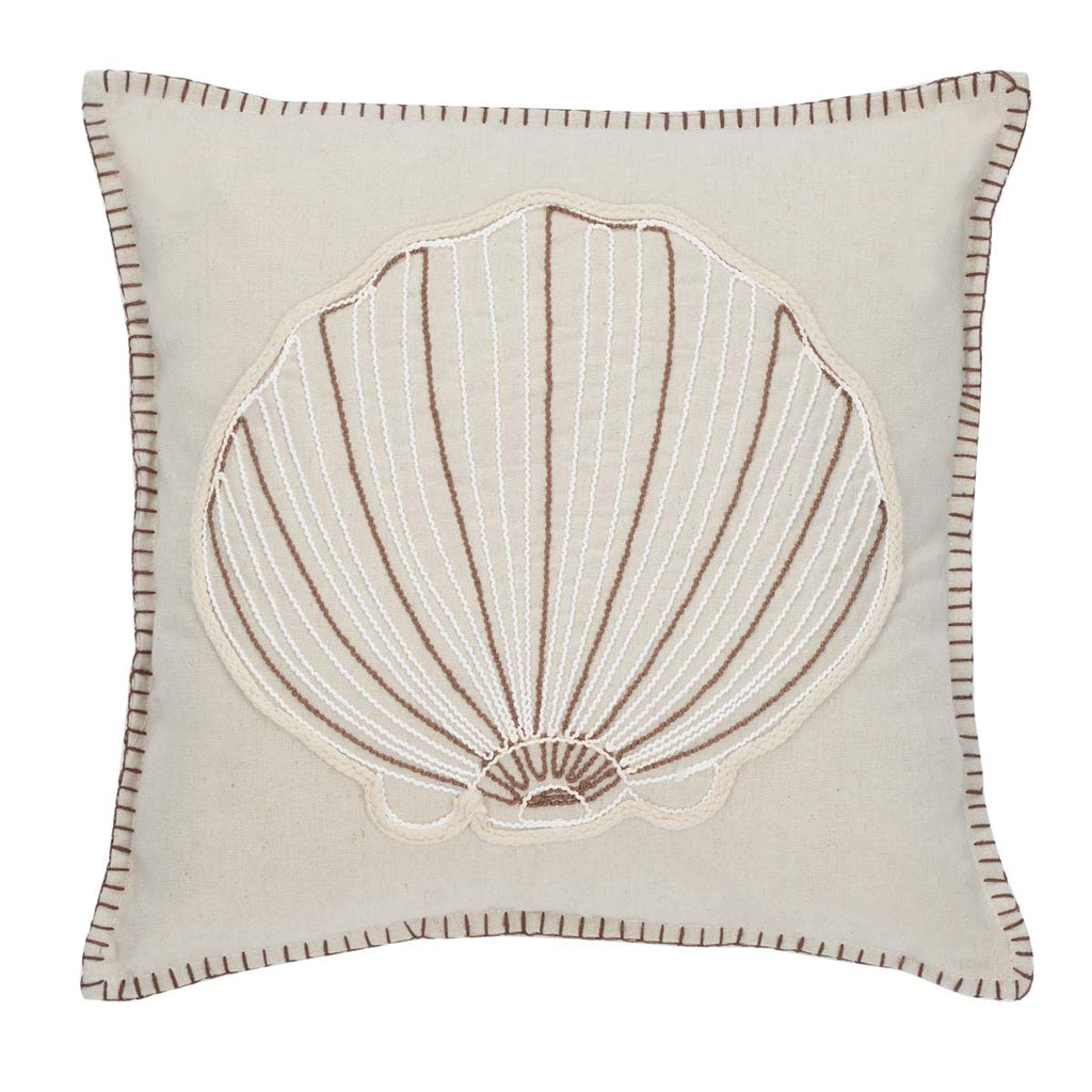 Safavieh Della Seashell Pillow - Natural