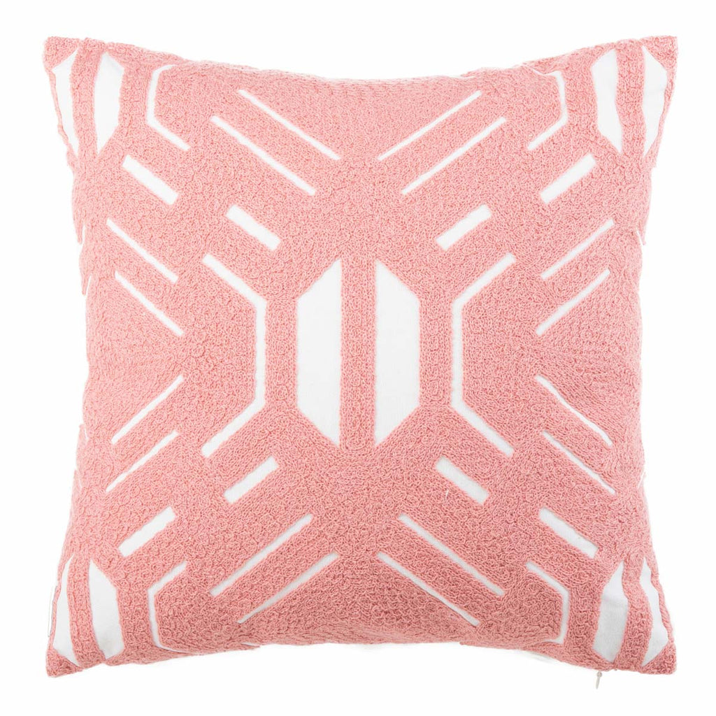 Safavieh Kassidy Pillow - Blush/White