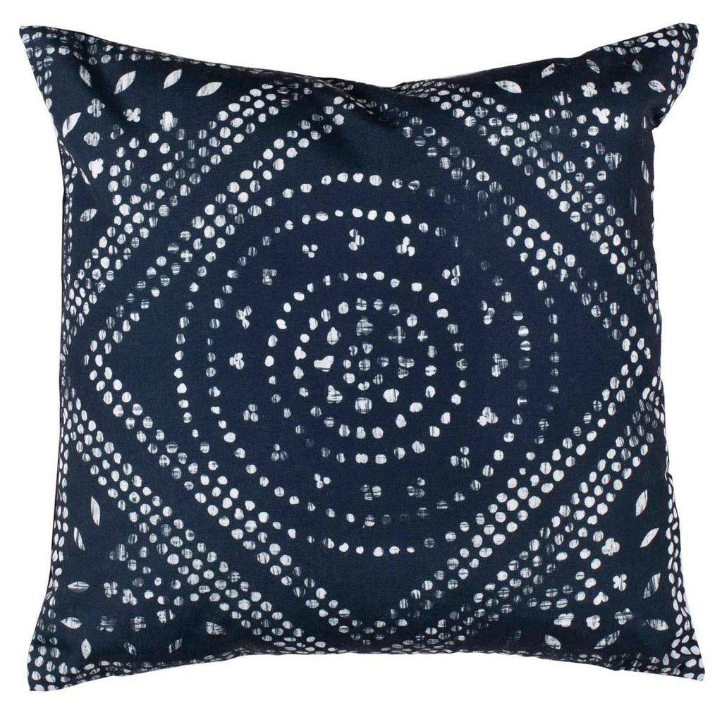 Safavieh Mallory Pillow - Deep Blue/White