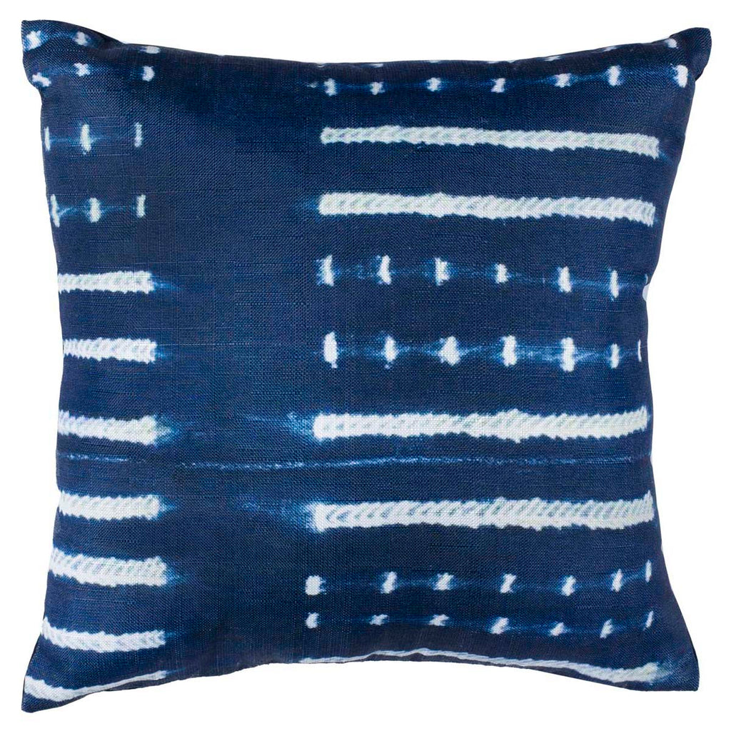 Safavieh Narla Pillow - Deep Blue/White