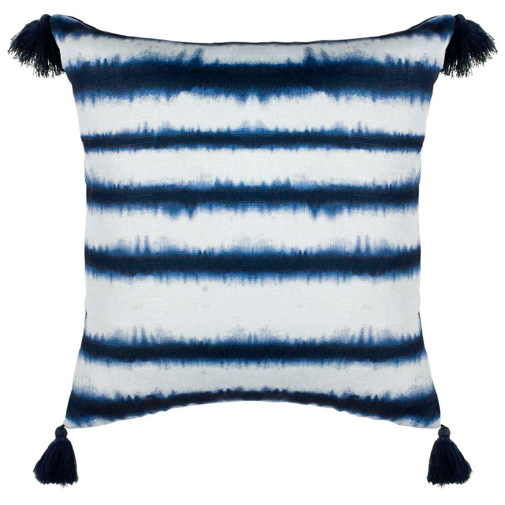 Safavieh Cassia Pillow - Navy/White