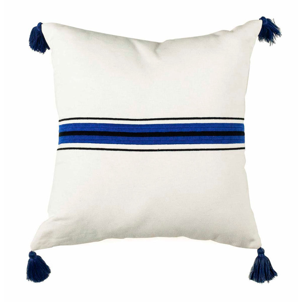 Safavieh Orlanda Pillow - White/Navy