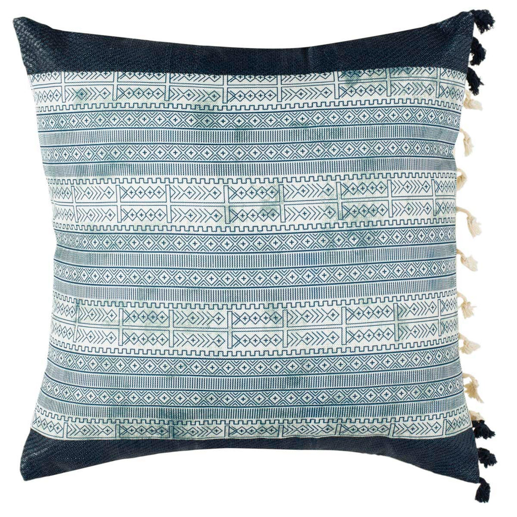 Safavieh Linnet Pillow - Deep Blue/Grey