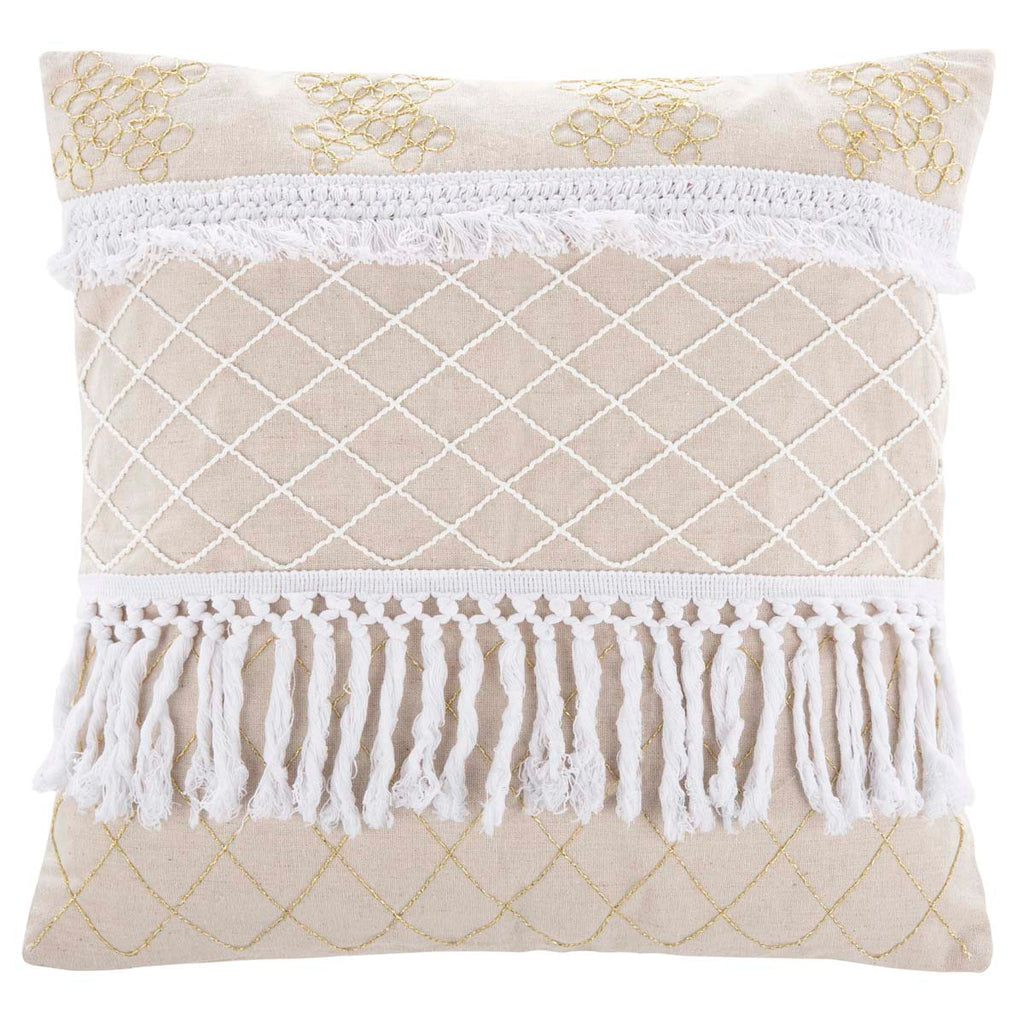 Safavieh Gurti Pillow - White/Beige