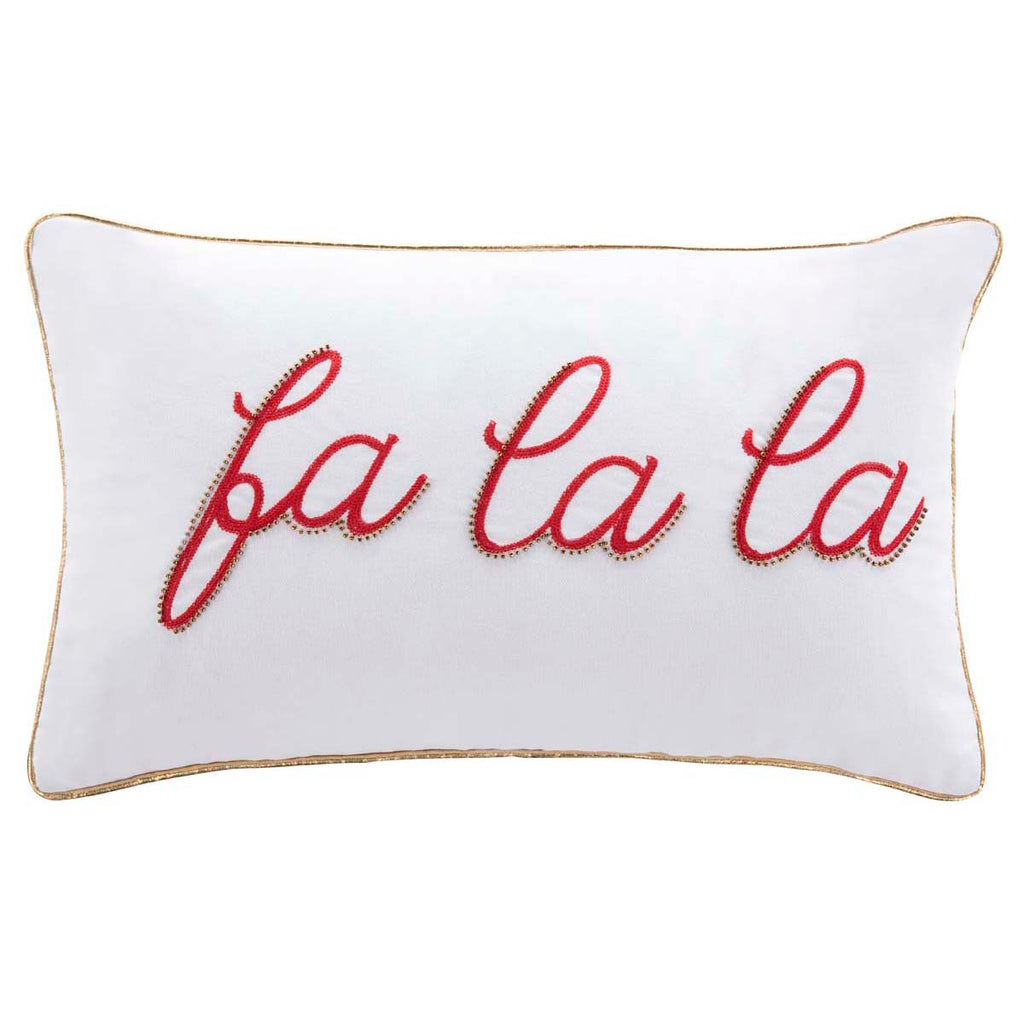 Safavieh Fa La La Pillow - Ivory/Red