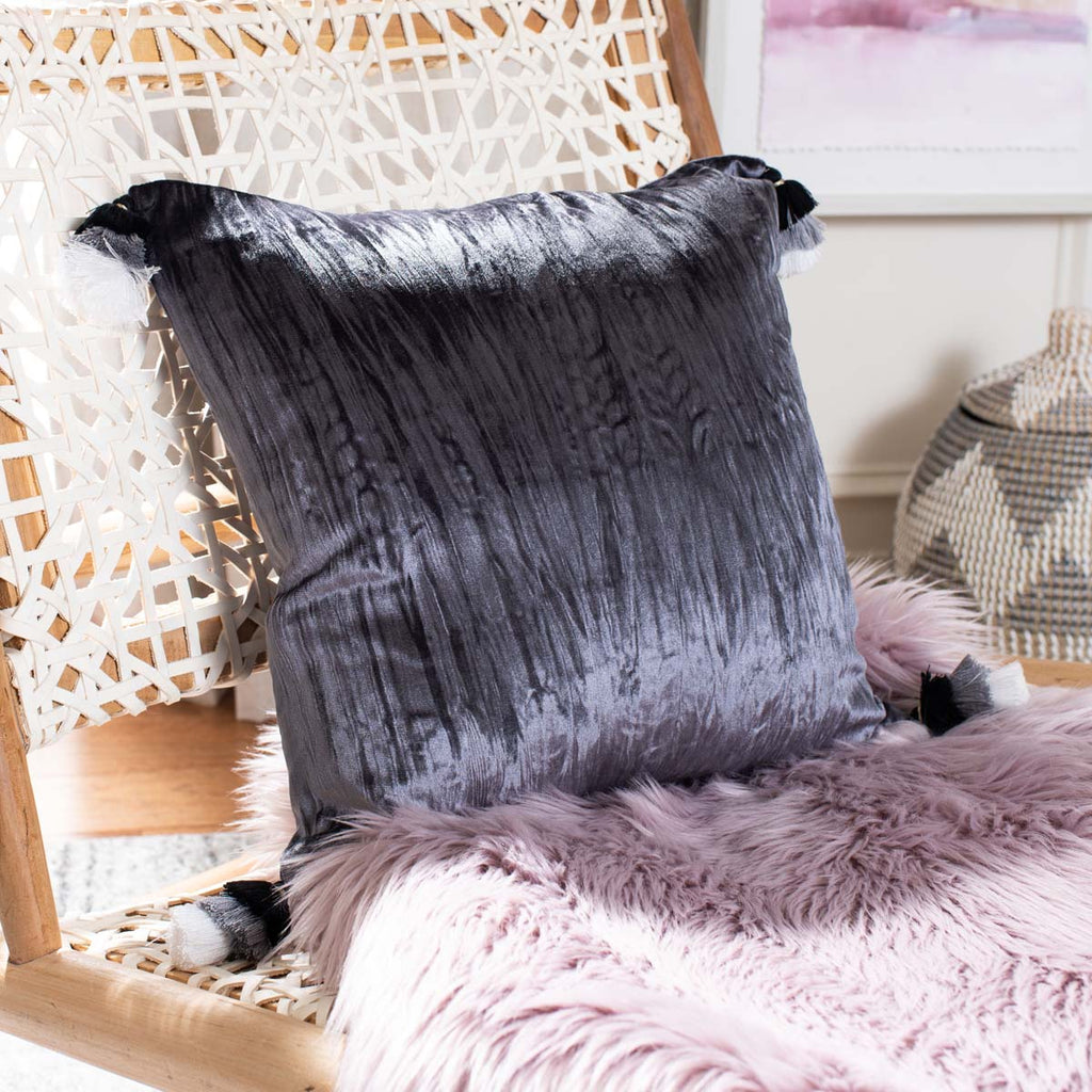 Safavieh Gwena Pillow - Dark Grey