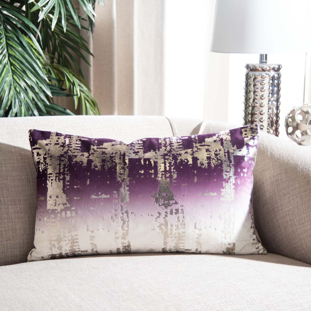 Safavieh Rensia Pillow - Purple/Silver