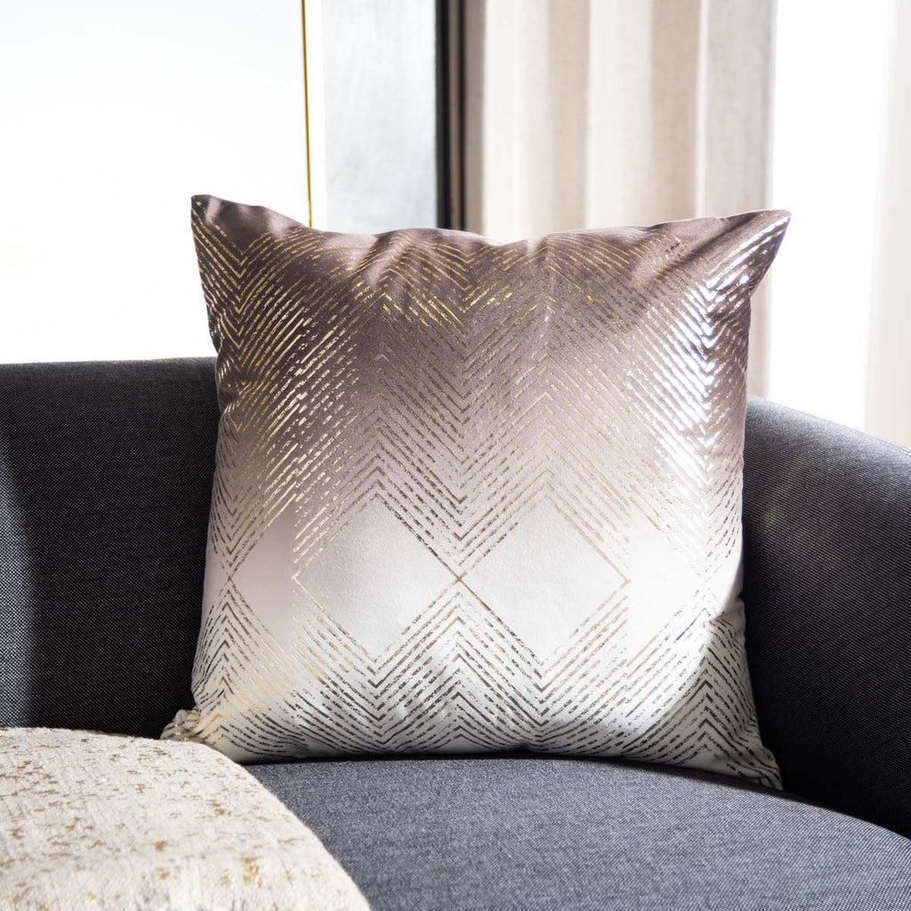 Safavieh Sarla Pillow - Brown/Gold