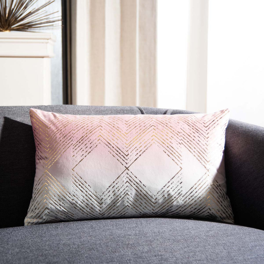 Safavieh Sarla Pillow - Blush/Gold