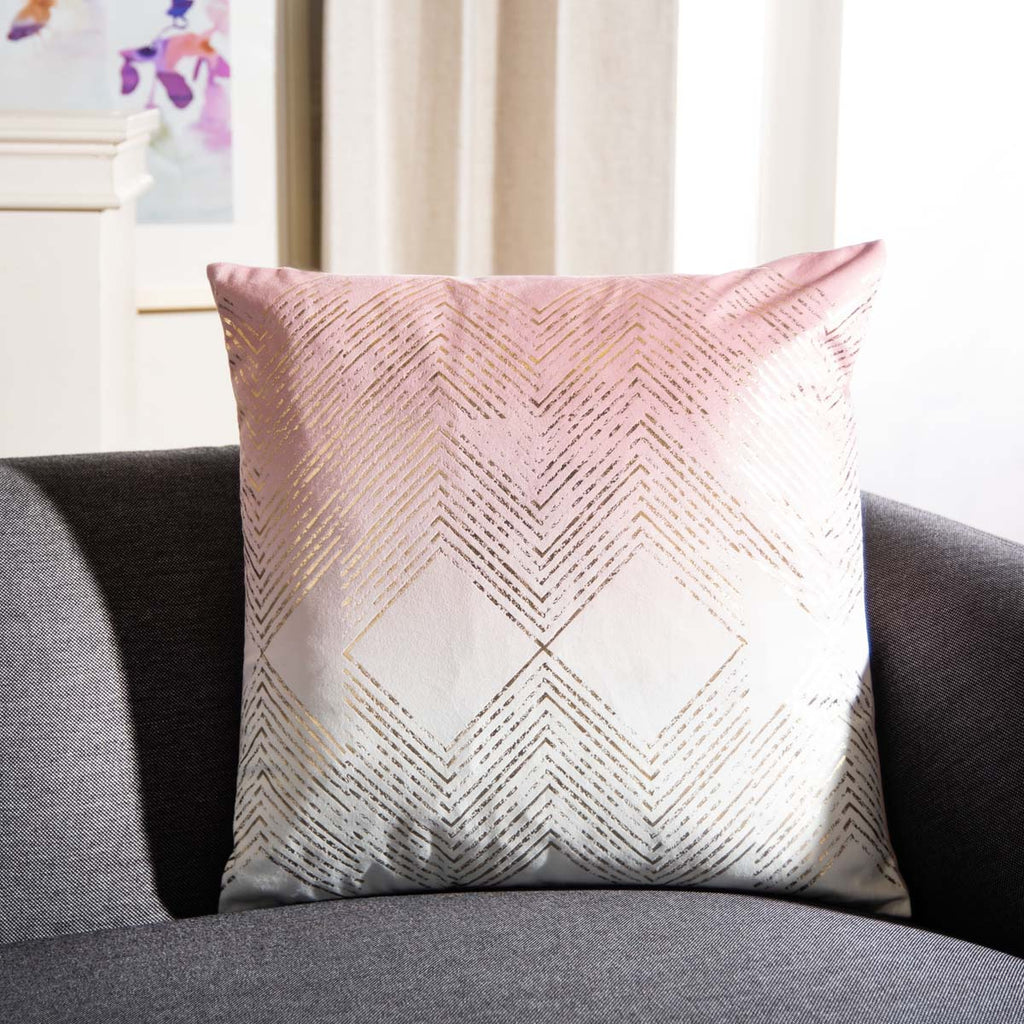 Safavieh Sarla Pillow - Blush/Gold