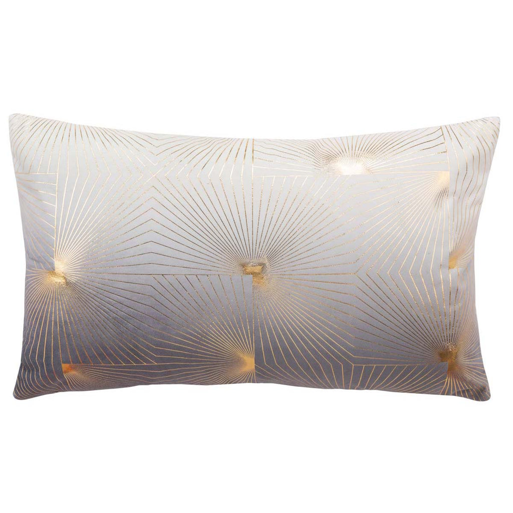 Safavieh Loran Pillow - Grey/Gold