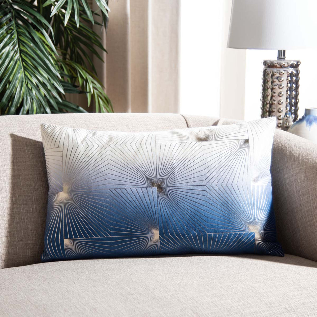 Safavieh Loran Pillow - Navy/Grey