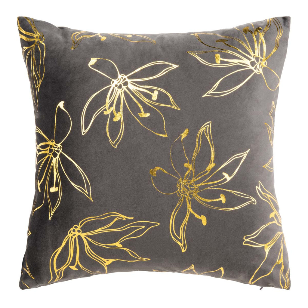 Safavieh Yari Pillow - Grey/Gold