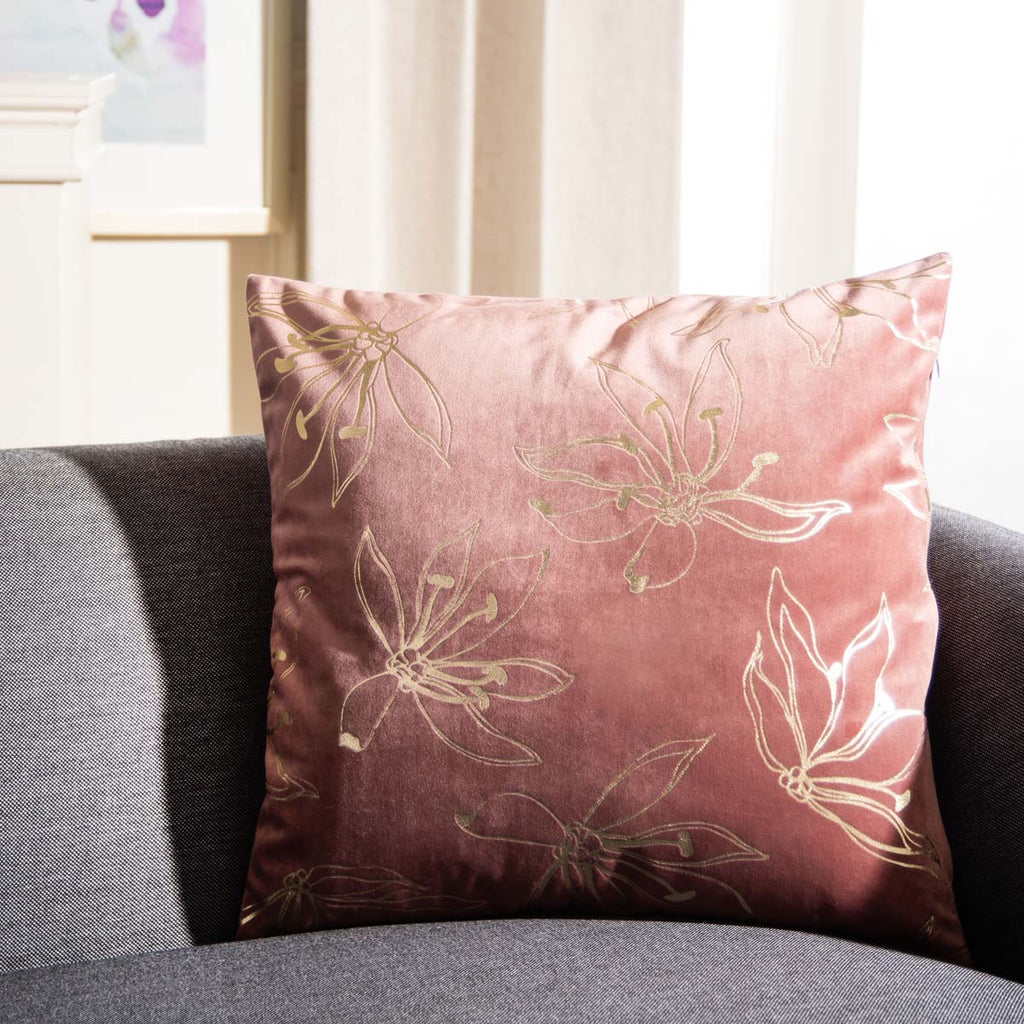 Safavieh Yari Pillow - Cranberry/Sand