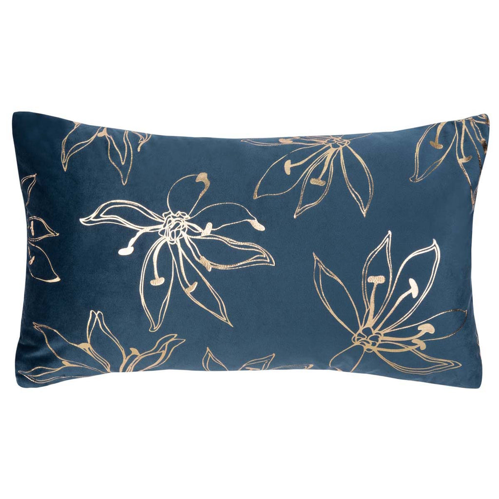 Safavieh Yari Pillow - Royal Blue/Tan