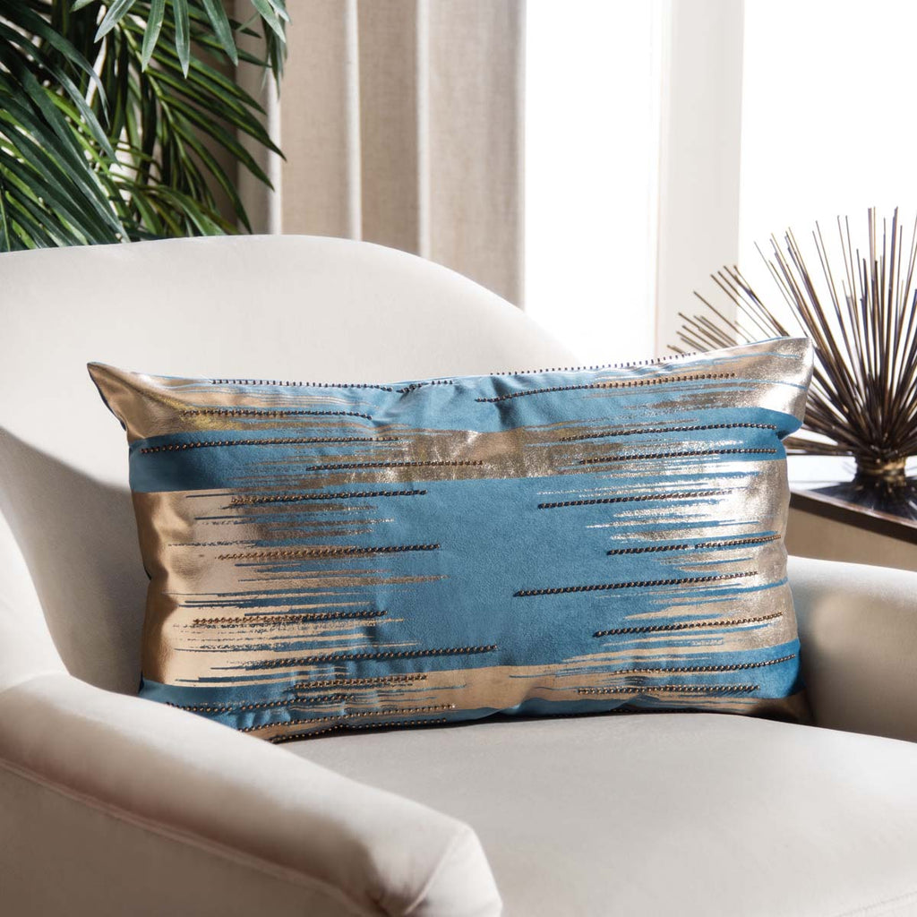 Safavieh Prasla Pillow - Pine/Gold