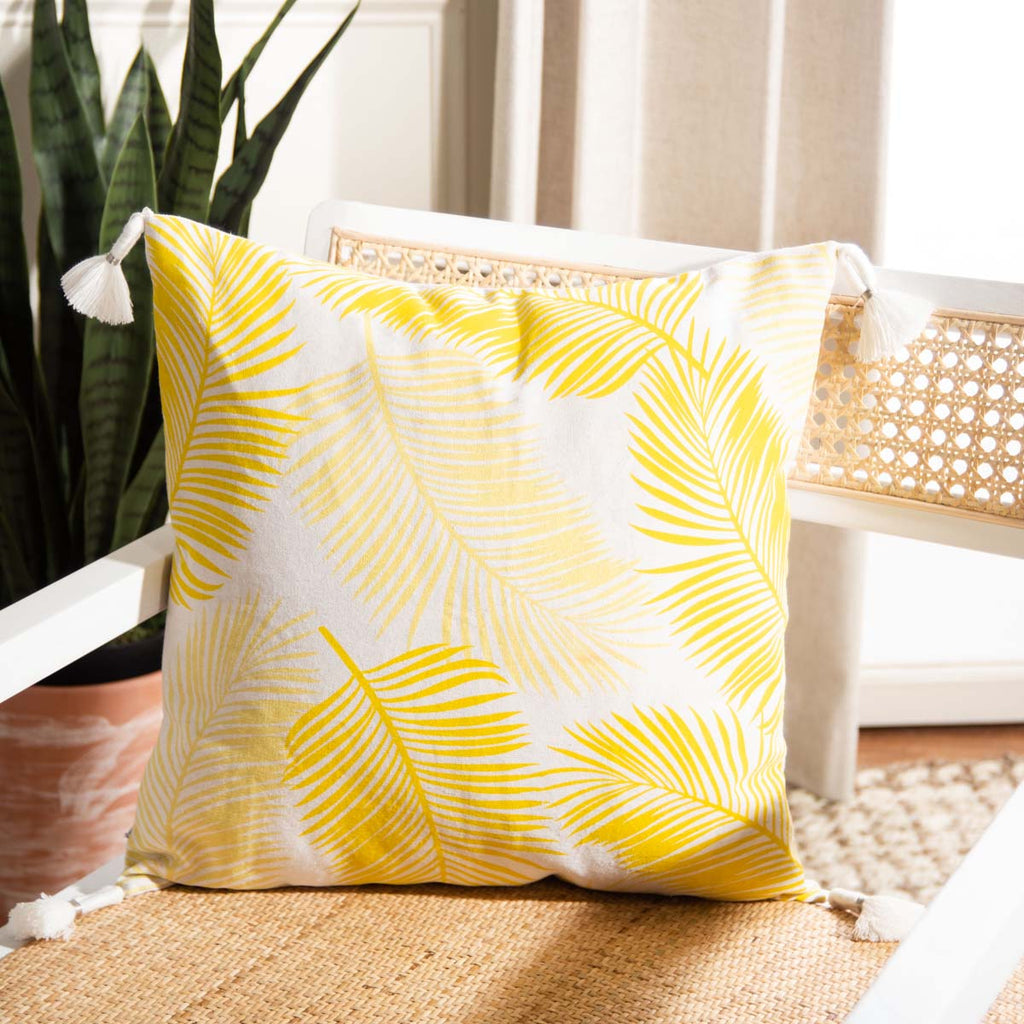 Safavieh Lemi Pillow - Ivory/Yellow