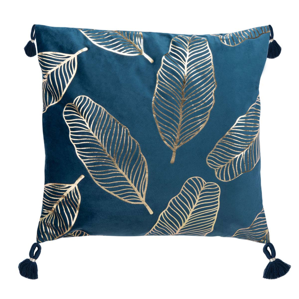 Safavieh Darlia Pillow - Dark Blue/Gold