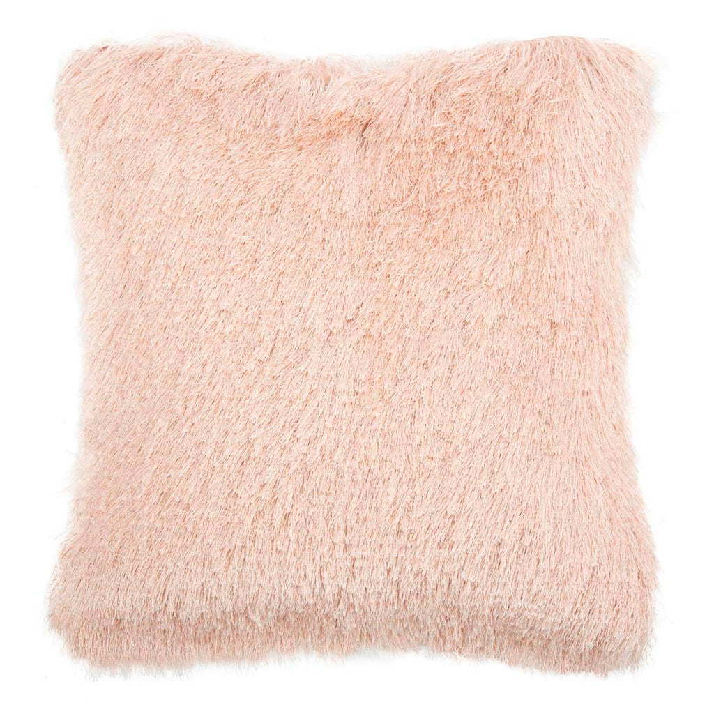 Safavieh Cali Shag Pillow - Blush