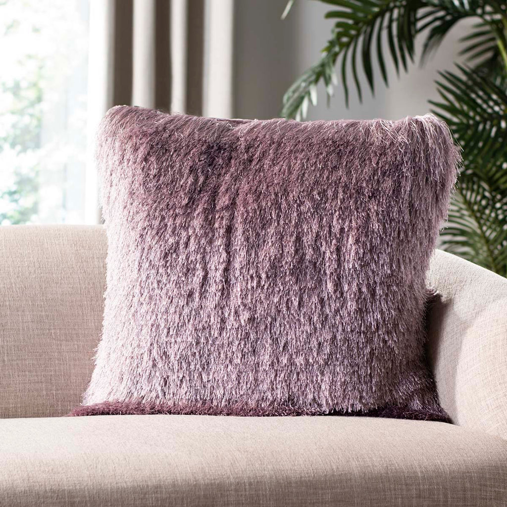 Safavieh Venice Shag Pillow - Lilac