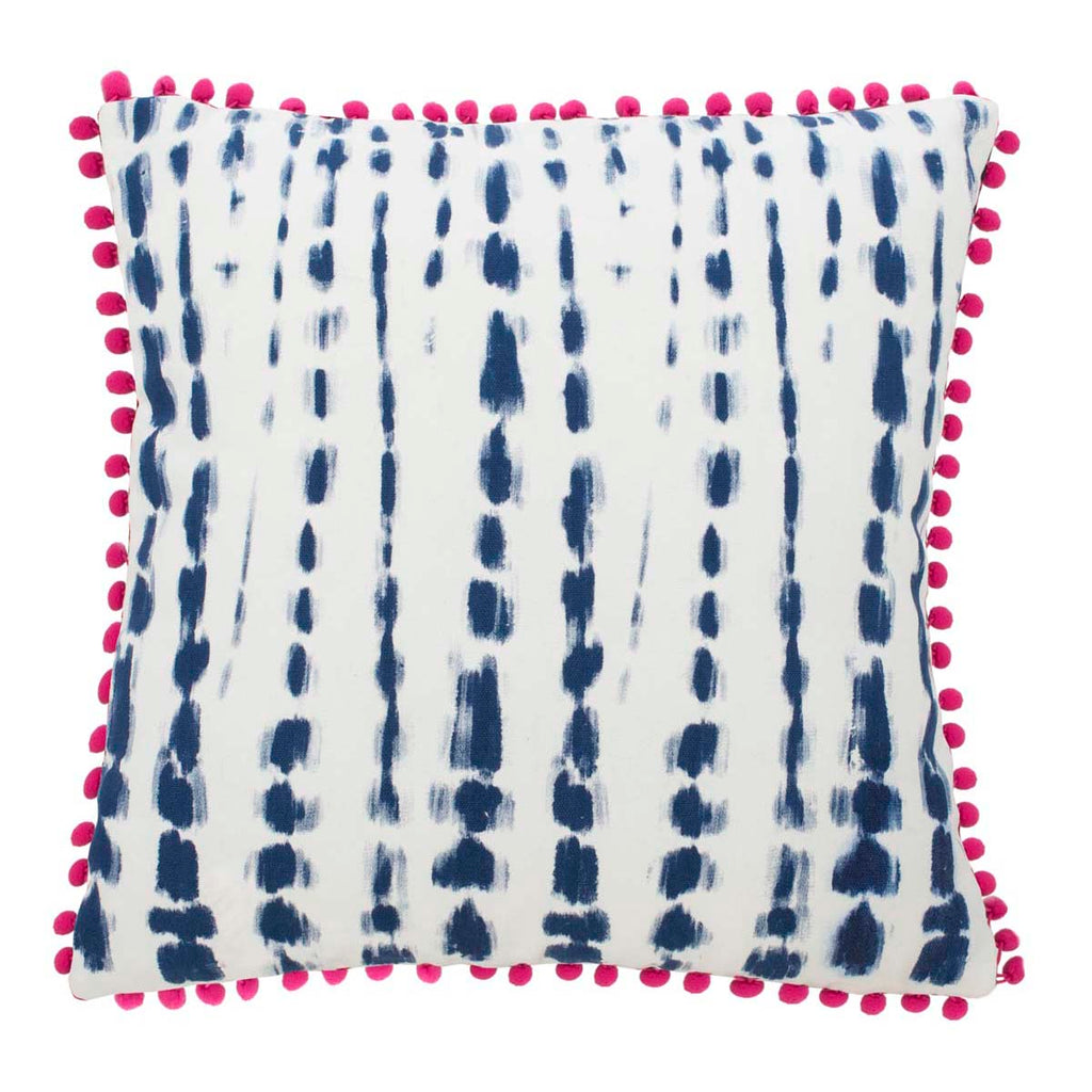 Safavieh Atalia Pillow - Pink/Cream/Navy