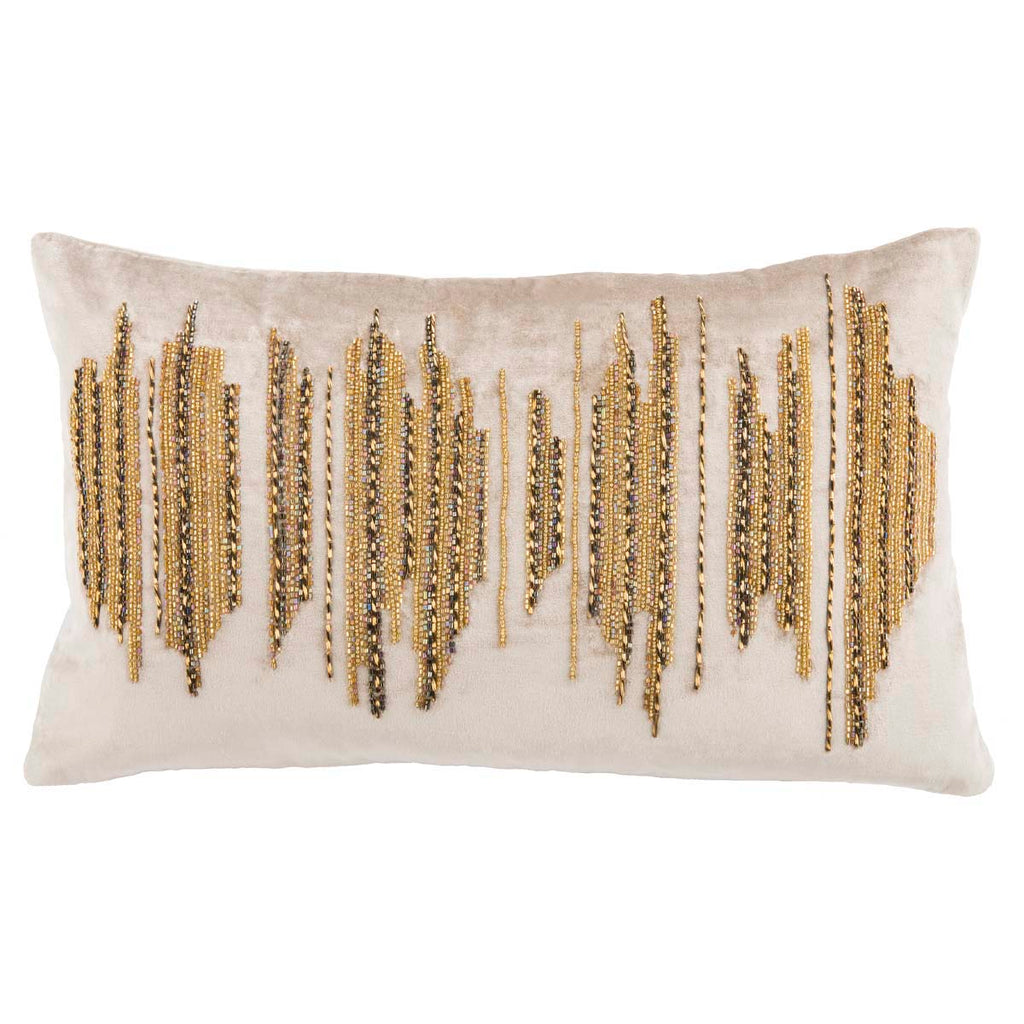 Deston Darling Pillow | Safavieh - Beige/ Gold/Copper