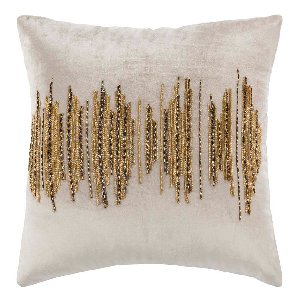 Deston Darling Pillow | Safavieh - Beige/ Gold/Copper