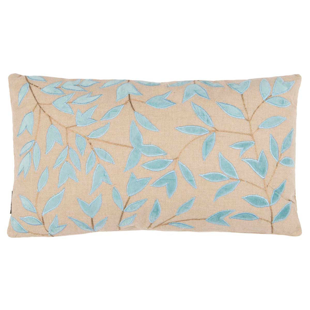 Joslyn Pillow | Safavieh - Beige/Blue