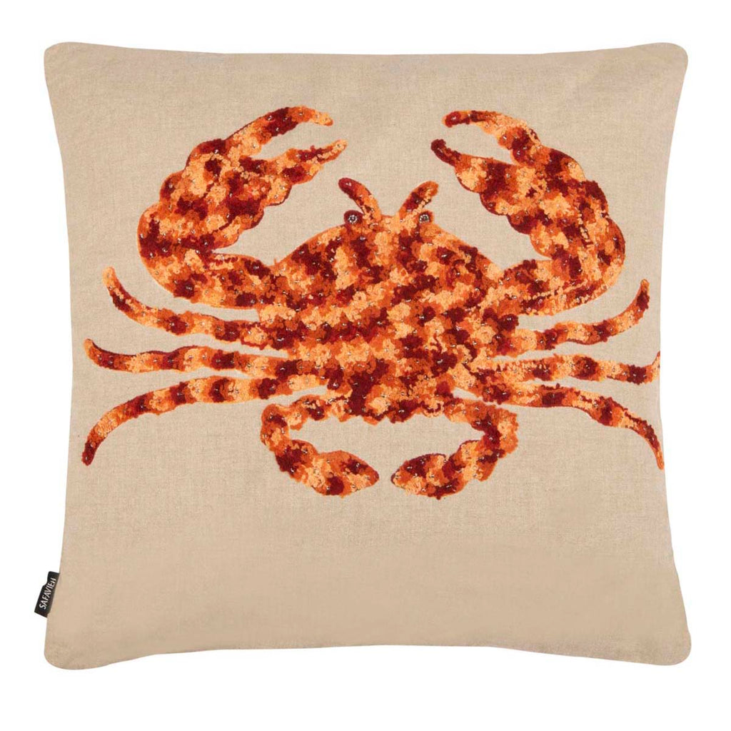 Safavieh Lilia Pillow - Beige/Red/Orange