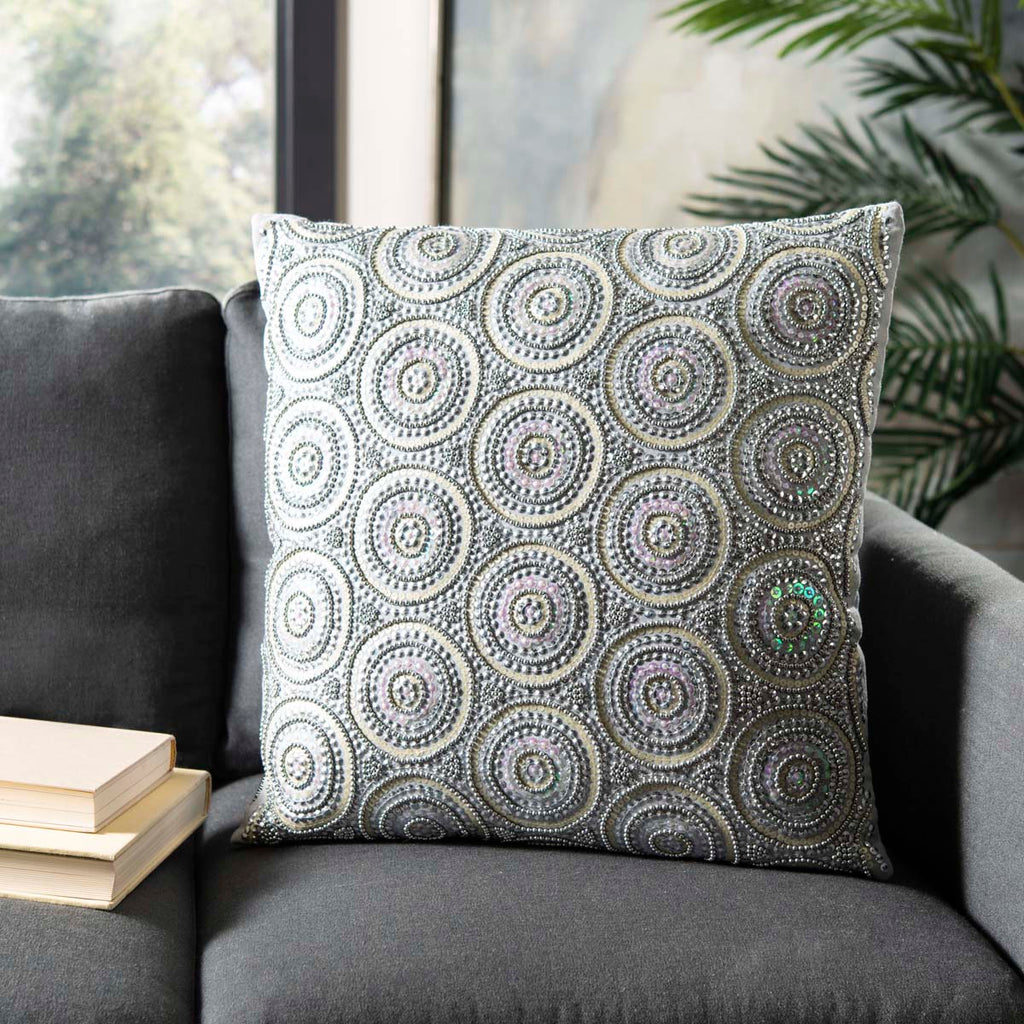 Safavieh Parisa Pillow - Multi/Beaded